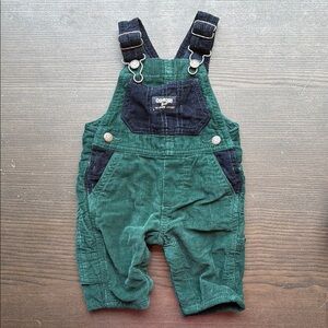 OshKosh B'gosh Green Corduroy Overalls